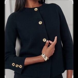 J. McLaughlin Prima Cardigan Black Size L